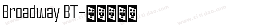 Broadway BT字体转换